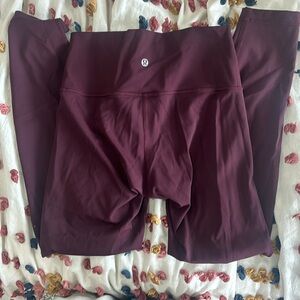 Lululemon Maroon Leggings
